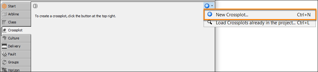 Create a crossplot